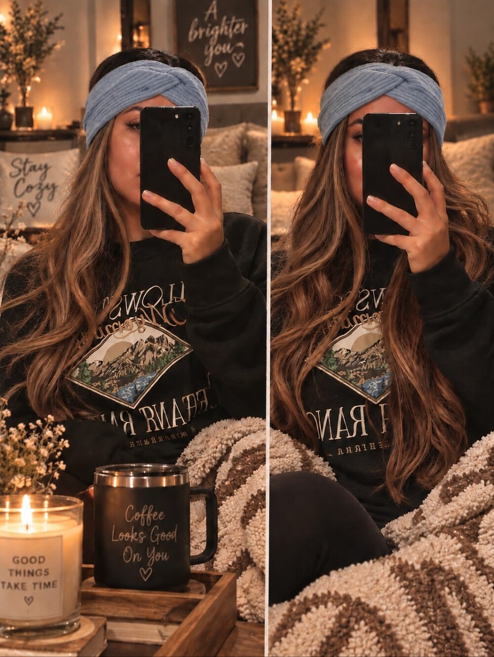 NEW TRENDY BLUE FASHION WINTER COLD  HEADBAND